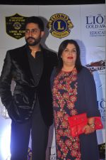 Abhishek Bachchan, Farah Khan at the 21st Lions Gold Awards 2015 in Mumbai on 6th Jan 2015